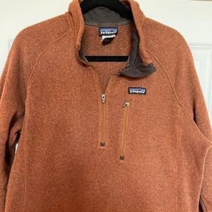 Men's Patagonia better sweater fleece quarter zip size large